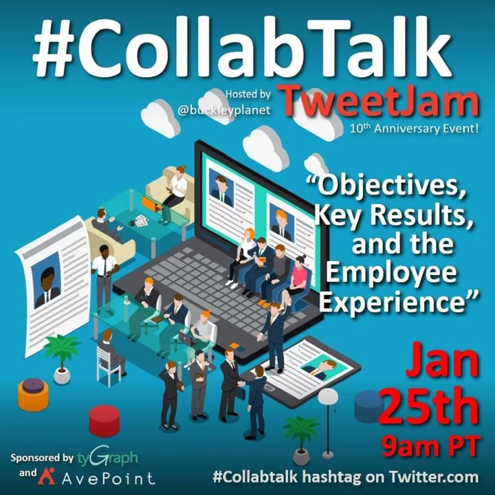 CollabTalk TweetJam - January 2022 - Objectives, Key Results, and the Employee Experience